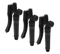 LIFKOME 3Pcs Sprayer Handle: Shut Off Valve, PP Black Pump Sprayer Wand Replacement, Compatible with Most Backpack Sprayers for Home Gardening