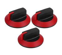 LIFKOME 3pcs Universal Gas Stove Knobs Replacements, Plastic Grill Control Switch Knobs for Commercial Cooktops, Bbq and Outdoor Heater Parts, Small Flat-top Burner Control Set