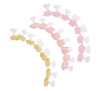 LIFKOME 3sets Silicone Toe Separators Finger Divider for Women Pedicure Flexible Soft Rabbit Sunflower Star Pattern Toe Spacers for Nail Polish