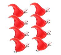 LIFKOME 4 Pairs Demon Horn Hairpin Women Devil Costume Horns Hair Clip Queen Hair Clip Ox Hairpin Devil Costume Accessories Cosplay Antlers Halloween Resin Red