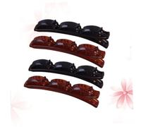 LIFKOME 4 Pcs Double Layer Hair Clip Resin Hair Braider Clips for Women and Strong Grip Hairdressing Tool Stylish Accessories for Thick and Everyday Use