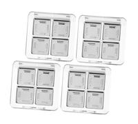 LIFKOME 4 Pcs Transparent Eyeshadow Box DIY Makeup Palette Organizer with Separate Compartments for Neat Storage Portable Holder for Daily Cosmetic Use