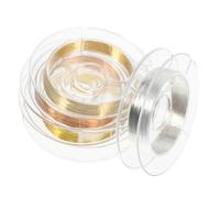 LIFKOME 4 Rolls Fine Copper Wire Nail Art Lines Ultra Thin Nail Decorations in Gold Silver Rose Gold Easy to Use and Wire Sculpting
