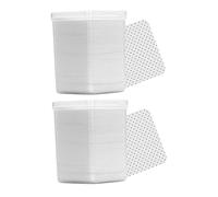 LIFKOME 400pcs Cosmetic Cleaning Cotton Pads 2 Boxes for Eyelash Extension Supplies Nail Polish Removal for Makeup Artists