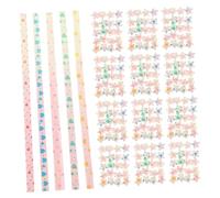 LIFKOME 400Pcs Double-Sided Origami Star Paper Strips for DIY Crafting Decorative Pearlescent Lucky Star Folding Paper for Party Decorations and Christmas Arts