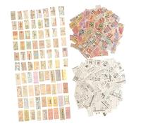 LIFKOME 400pcs Vintage Scrapbook Ornaments Decorative Papers for DIY Crafts Premium Quality Base with Unique Patterns Suitable for Wall DIY Material and Card Making Projects