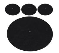 LIFKOME 4pcs 12 Inch Record Felt Mat Anti-static Turntable Slipmat with Shock Absorbing Platter Pad for Vinyl Phonograph Players Home Dj Use