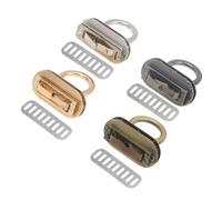 LIFKOME 4PCS Alloy Die Casting Padlocks for Suitcase Mortise Lock Accessories Lightweight and Fashionable Easy to Install Replacement Locks in Gold Silver Black and Antique Colors