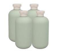 LIFKOME 4pcs Avocado Shower Gel Bottle Travel Empty Shampoo Bottles for Bathroom Soap Dispenser for Travel Toiletries and Liquid Soap Dispensing