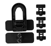 LIFKOME 4pcs Baby Proof Cabinet Latches and Oven Child Safety Locks for Toddlers, Black Multifunctional Refrigerator Door Locks for Home and Childcare Centers
