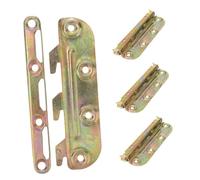 LIFKOME 4pcs Bed Frame Brackets Extended Bed Rail Connectors Furniture Fasteners for Headboards Footboards with Silent Hinged Movement and Safe Ergonomic Design