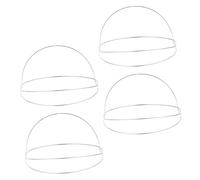 LIFKOME 4pcs Bendable Metal Headband Frames Lightweight DIY Crown Base for Hanfu Cosplay Traditional Headdress Crafting Accessories