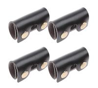 LIFKOME 4Pcs Black Manual Safety Head Protective Covers Double Edge Head Sheaths for Travel and Daily Shaving Accessories Men’S Protective Sheaths