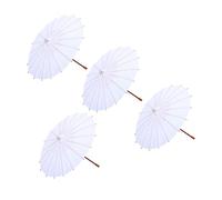 LIFKOME 4pcs Boys and Girls Oil Paper Umbrella Diy Umbrella for Boys Girls Kindergarten Primary School Art Craft