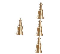LIFKOME 4pcs Brass Stupa Pendant Charm Openable Decorative Buddha Pendant for Jewelry Making Lightweight Spiritual Accessory for Necklaces Bracelets and Home Decor