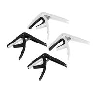 LIFKOME 4pcs Classical Guitar Capos Plastic Tone Clip Clamps with High Elastic Spring for Acoustic Folk Ukulele Music Teachers Beginners and Easy to Adjust