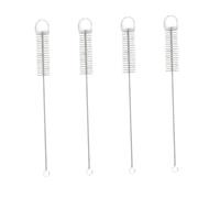 LIFKOME 4pcs Cotton Ball Cleaning Brushes with Long Handle for Bottles Flasks Cylinders Jars Vases Cups Soft Absorbent Nylon Heads for Laboratory and Bottle Cleaning Ergonomic Design for