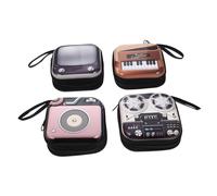 LIFKOME 4pcs Cute Mini Change Purse Retro Cartoon Wallets for Boy Girl Tv Radio Projector Piano Lightweight and Durable Money Bags for Easy Carrying