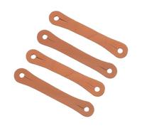 LIFKOME 4pcs Drum Stick Control Clips Leather Grip Auxiliary Drumstick Finger Rings Non-slip Fixing Sleeves for 5a 7a Drumsticks Suitable for Beginner Drummers Random Color