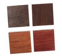 LIFKOME 4pcs Exotic Assorted Wood Blanks for DIY Wooden Rings Crafting Includes Burmese Hardwood Zambian Blood Sandalwood Chicken Wing Wood Natural Materials