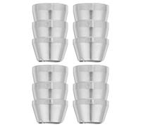 LIFKOME 4pcs Extended Metal Handle Wedges for Mallet and Axe Handles, Easy Installation with Secure Fixation, Silver Iron Wedges for Agricultural Hand Tools and Repair Maintenance Tasks,