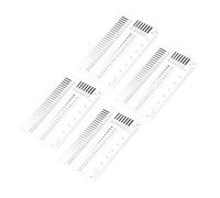 LIFKOME 4pcs Flaw Detection Ruler Scratch Width Ruler Crack Gauge Plastic Scale 4 Sheets for Art and Fine Details Size Estimation Professional Scenarios