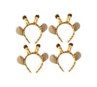 LIFKOME 4PCS Giraffe Shape Hair Bands Lightweight Party Headbands for Women Performance Cosplay Hair Accessories Non-slip Animal Head Hoop