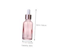 LIFKOME 4pcs Glass Dropper Bottles Portable Transparent Essential Oil Bottles with Eyedropper for Aromatherapy Massage Hair Care and Travel Liquid Storage