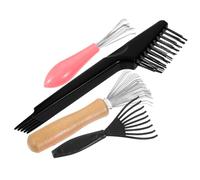 LIFKOME 4Pcs Hairbrush Cleaner Tool Multi-functional Scalp Cleaning Comb for Hair Styling Tools Removal of Hair Residue Suitable for Combs Hooks and Hairbrushes Maintenance