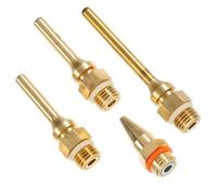 LIFKOME 4pcs Hot Melting Glue Sprayer Tips Copper Nozzles with Leak-Resistant Steel Ball for DIY Crafts Home Repairs Lightweight Accessories Random Color