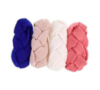 LIFKOME 4pcs Knit Crochet Headband Warm Ear Warmers for Outdoor Skiing Running Fashionable Hairband for Women for Daily Wear Activities