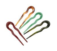 LIFKOME 4pcs Large U-shaped Vintage Bun Hair Pins Set Retro French Hairpin for Asian Hair Hanfu Accessories Spot Pattern for Elegant Updos