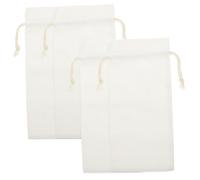 LIFKOME 4pcs Linen Wine Bottle Gift Bags Reusable Drawstring Wine Holders Sublimation Blank for Christmas Wedding Party Packaging