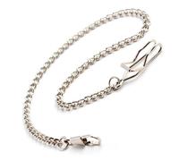 LIFKOME 4Pcs Metal Pocket Watch Chains for Men Jeans Belt Chain with Heavy Duty Closure Retro Style Key Holder Accessories in Gold Silver Red Bronze Colors
