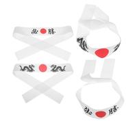 LIFKOME 4pcs Ninja Headbands for Japanese Karate Party Favors Creative Samurai Headband Decorations Friendly Martial Arts Gear for Boys