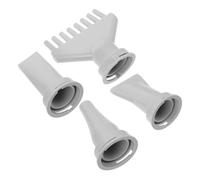 LIFKOME 4pcs Pet Hair Dryer Nozzle Attachments for Dog Grooming Plastic Concentrator with Large Flat Small Flat Round Comb Nozzles for Salon and Home Use