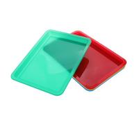 LIFKOME 4pcs Plastic Activity Trays for Art and Craft Organizer Trays Smooth Surface Sensory Play and Bead Sorting for School and Home Use