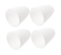 LIFKOME 4Pcs Plastic Lamp Shades Flat Head Shape White Light Covers for Ceiling and Table Lamps Bedroom Living Decorative Dust