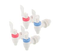 LIFKOME 4pcs Plastic Water Dispenser Spigot Replacement Leakproof Press Type Cooler Tap with Drip Valve Durable Indoor Drink Dispenser Repair Parts for Water Purifier