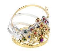 LIFKOME 4pcs Princess Crowns for Women and Gold and Silver Regal Tiara Headbands Costume Accessories for Halloween Parties Theater Performances Birthday and Wedding Cosplay