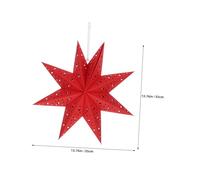 LIFKOME 4pcs Red Paper Star Lanterns Christmas Lamp Shades Reusable Origami Holiday Window Star Decor for LED Pendant Lights Easy Assembly Festive Party Decorations