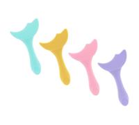 LIFKOME 4pcs Silicone Eyeliner Guide Tool Multi-purpose Eyeliner Stencils for Women Eye Shadow and Mascara Application Use Makeup Aids for Lash Line Random Color