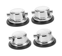 LIFKOME 4pcs Silver Metal Drum Lugs Dual End Single and Double Side Snare Drum Supports Precision Replacement Parts Accessory