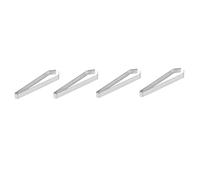 LIFKOME 4pcs Stainless Steel Fish Bone Tweezers Flat Slanted Tips Precision Removal Tool for Cooking Kitchen Home Use and Easy to Control