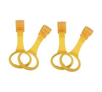 LIFKOME 4pcs Standing Pull Tab Safe Bouncy Chair Play Mat Born Safety Hanging Ring for Nursery Random Color