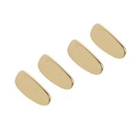 LIFKOME 4Pcs Titanium Nose Pads Eyeglass Nose Support Comfortable Gasket for Glasses Bridge Fit Golden Replacement Accessories