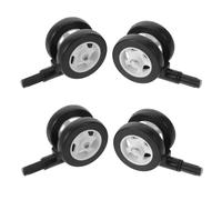 LIFKOME 4Pcs Walker Wheels Replacement, Universal Detachable Silent Caster Wheels for Learning Stroller, Sturdy Plastic Walker Accessories for Indoor Outdoor Use