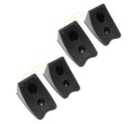 LIFKOME 4pcs Wheel Chock for Car Trailer Vehicles Slip Material Tire Stopper Blocks with Integrated Grooves High Temperature and Corrosion Resistant Suitable for Motorhome and Forklift Use