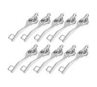 LIFKOME 5 Pairs Double Layer Zipper Pull Replacement Tabs Explosion High Strength Metal Zipper Puller for Travel Bags Suitcases Backpacks Easy DIY Installation Luggage Accessory