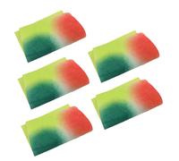 LIFKOME 5 Sheets Rainbow Gradient Wrapping Paper Double-sided Textured Bouquet Wrap for Flower Packaging Tear-resistant Paper for DIY Crafts and Weddings